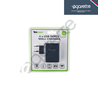 Prise Secteur 4 ports USB 4.8A Tekmee 1