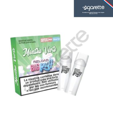 Cartouche Menthe Verte Big Puff Reload Par 2 0