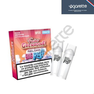 Cartouche Fraise Grenadine Big puff Reload Par 2 0