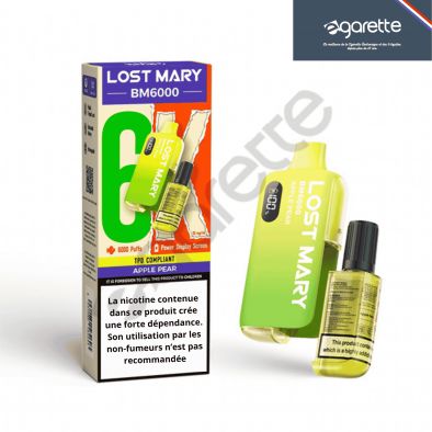 Puff Apple Pear BM6000 20 mg - Lost Mary 0