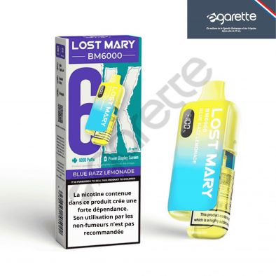 Puff Blue Razz Lemonade BM6000 20 mg - Lost Mary 0