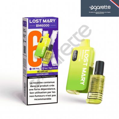 Puff Lemon Lime BM6000 20 mg - Lost Mary 0