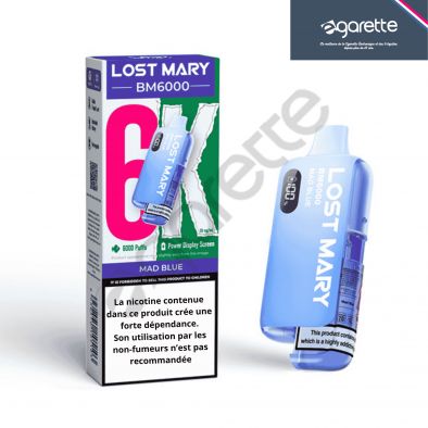 Puff Mad Blue BM6000 20 mg - Lost Mary 0