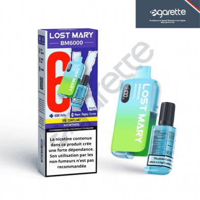 Puff Menthol BM6000 20 mg - Lost Mary 0