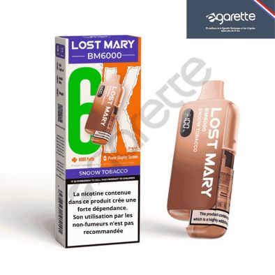 Puff Snoow Tobacco BM6000 20 mg - Lost Mary 0