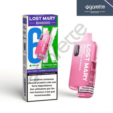 Puff Strawberry Raspberry Cherry Ice BM6000 20 mg - Lost Mary 0