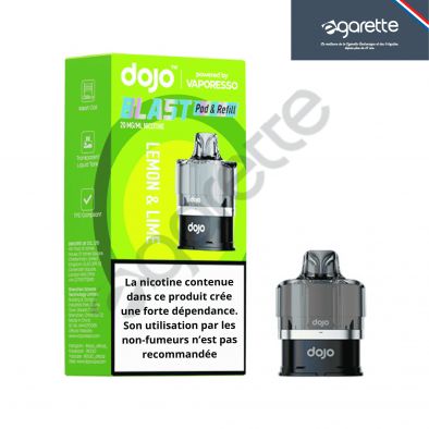 Cartouche Lemon Lime 20 mg Dojo Blast 6000 - Vaporesso 0