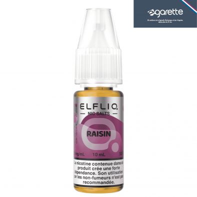 E-Liquide Sels de Nicotine Raisin 10ml - Elfliq 0