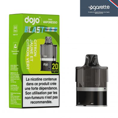 Cartouche Puff Citron Vert et Jaune Dojo Blast 6000 - Vaporesso 0