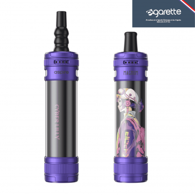 E-GARETTE Kit Chicha Électronique Blue-Violet Ciber Lilly Magnum - Aspire 6