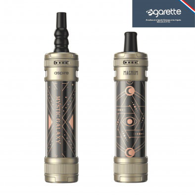 E-GARETTE Kit Chicha Électronique Gold Mystic Galaxy Magnum - Aspire 7