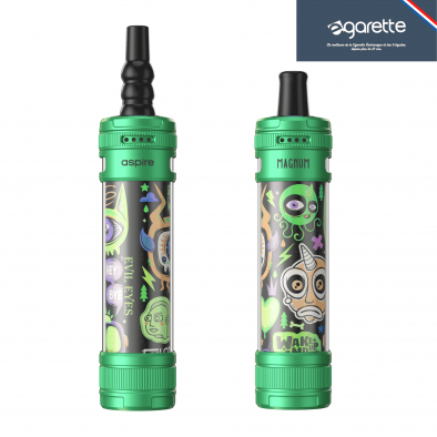 E-GARETTE Kit Chicha Électronique Green Evil Eyes Magnum - Aspire 9