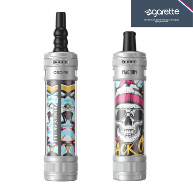 E-GARETTE Kit Chicha Électronique Silver Funky Skull Magnum - Aspire 11