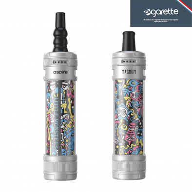 E-GARETTE Kit Chicha Électronique Silver Little Monster Magnum - Aspire 12